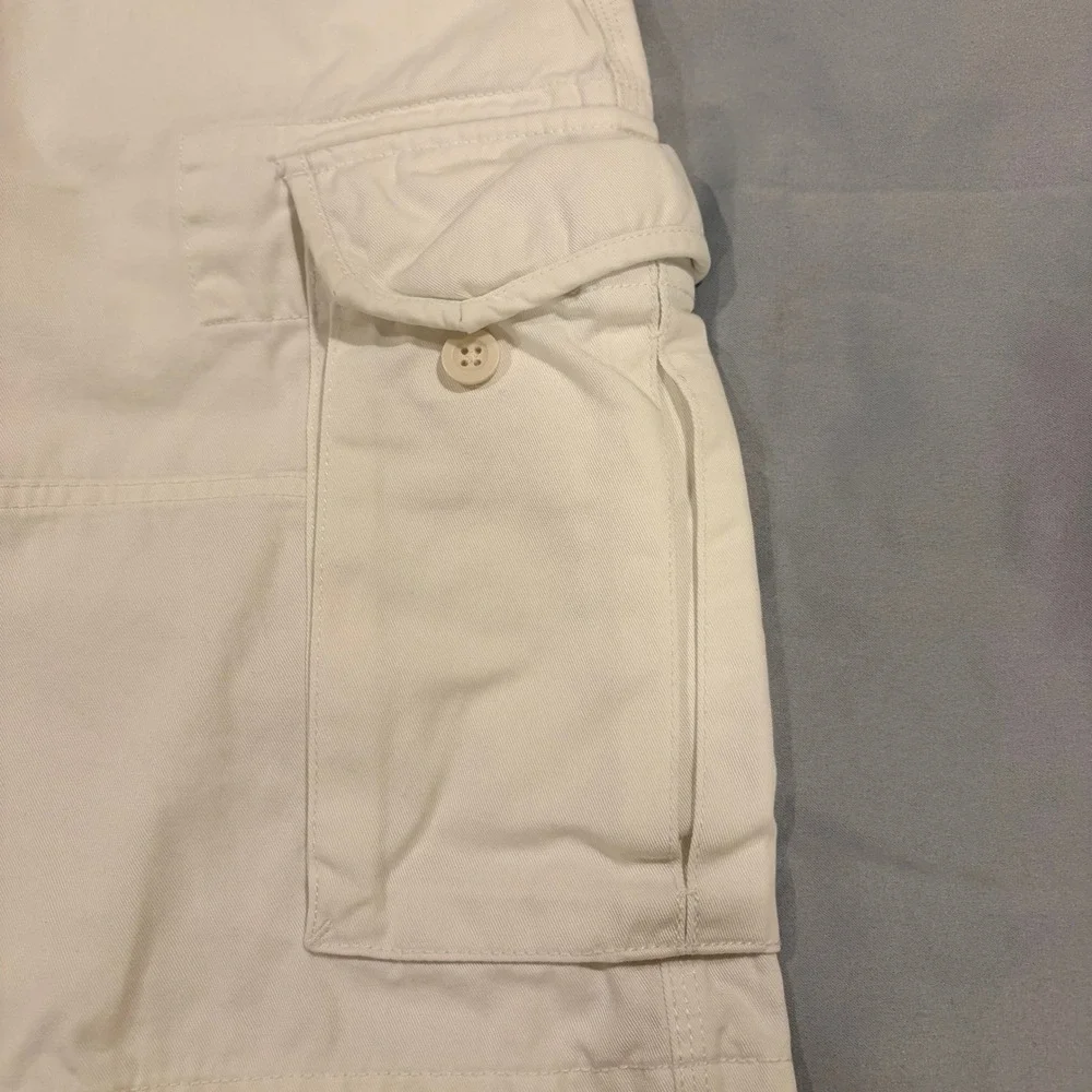 Polo Ralph Lauren Mens White Cotton Cargo Shorts Size 40 Classic Utility Preppy